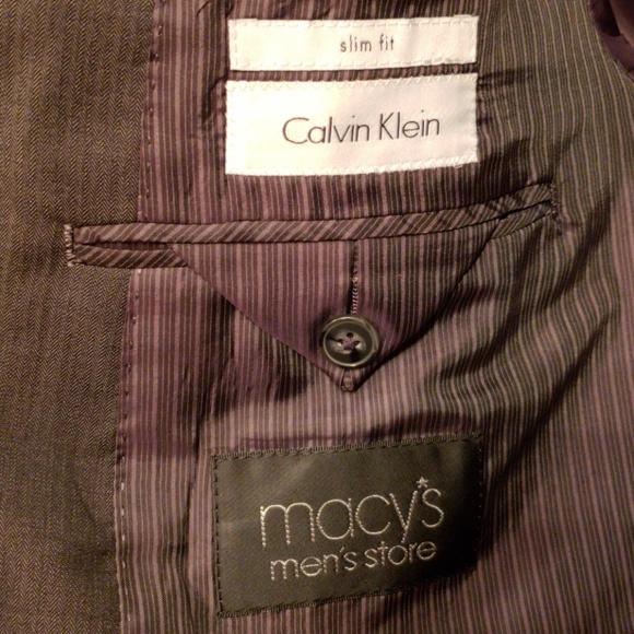 Calvin Klein Full Suit 40R pants 34x30